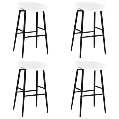 vidaXL 5 Piece Bar Set Black and White