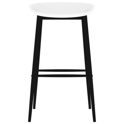 vidaXL 5 Piece Bar Set Black and White
