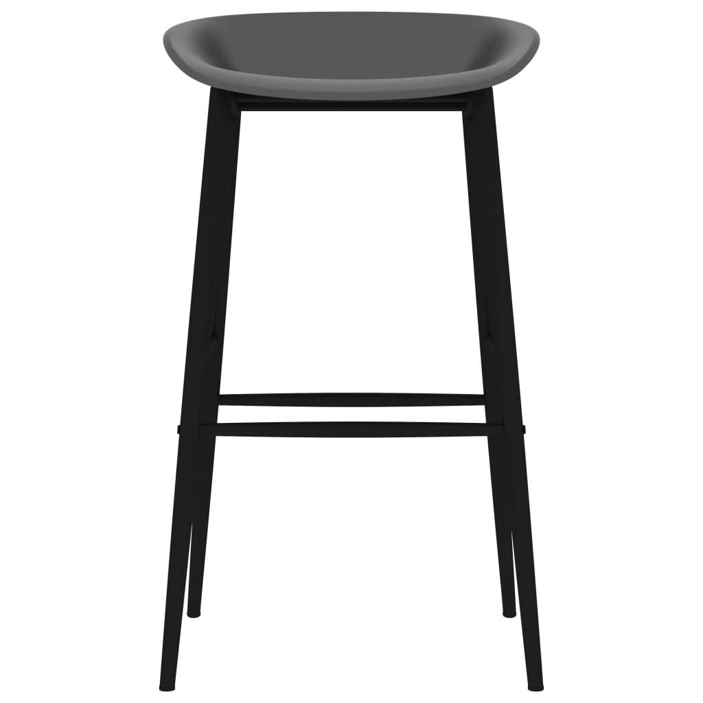 vidaXL 5 Piece Bar Set Black and Grey