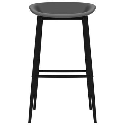 vidaXL 5 Piece Bar Set Black and Grey