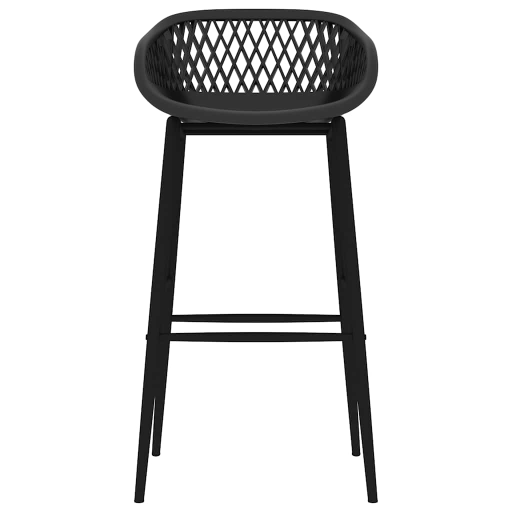 vidaXL 7 Piece Bar Set Black