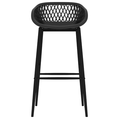 vidaXL 7 Piece Bar Set Black