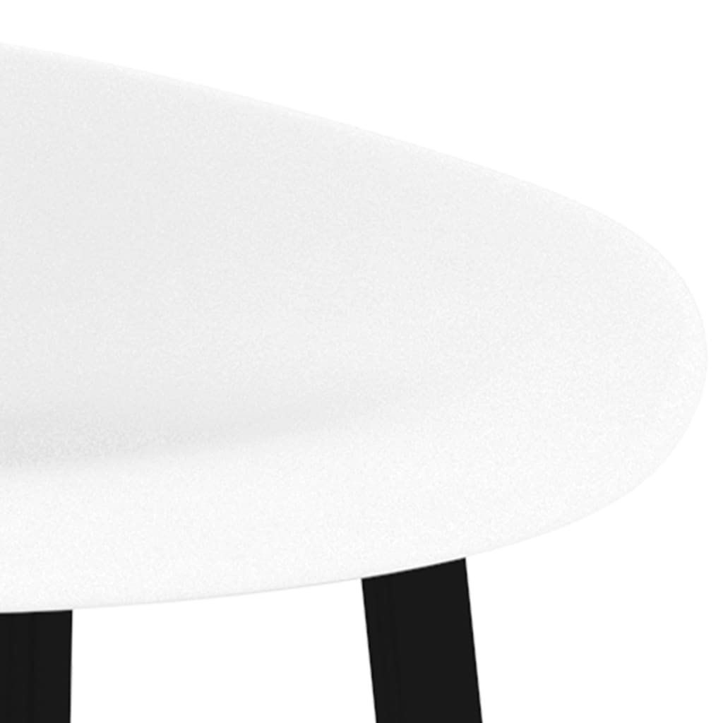 vidaXL 7 Piece Bar Set Black and White