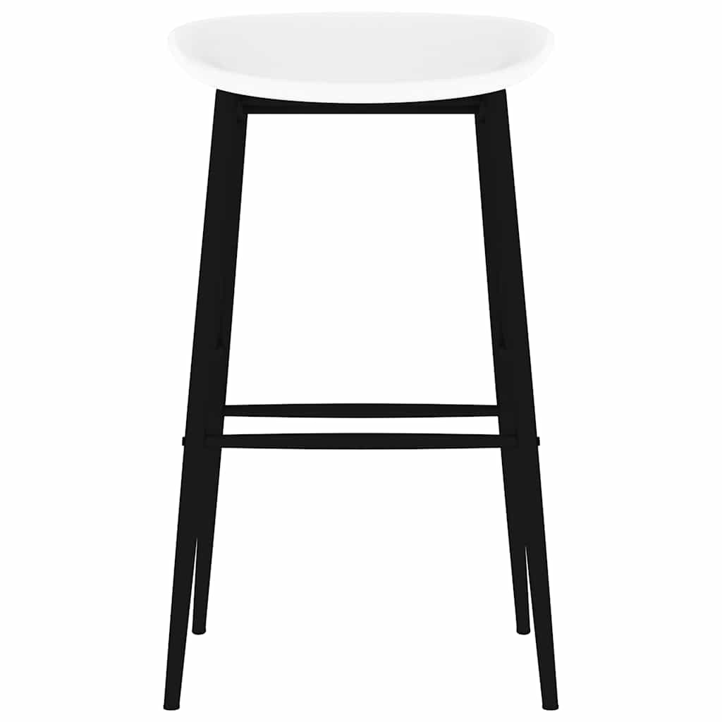 vidaXL 7 Piece Bar Set Black and White