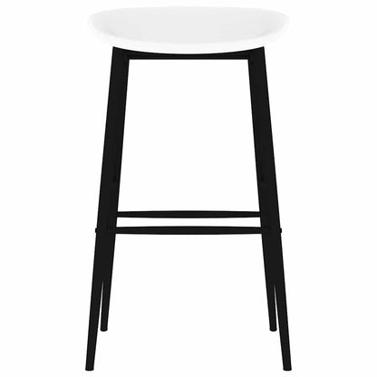 vidaXL 7 Piece Bar Set Black and White