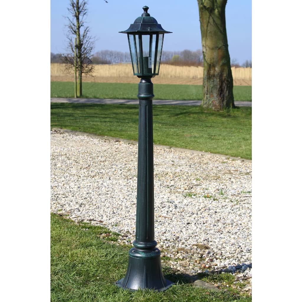 vidaXL Garden Light | Dark Green | Aluminium, Glass | Large | Garden Light
