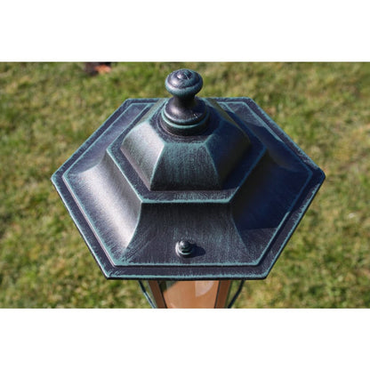 vidaXL Garden Light | Dark Green | Aluminium, Glass | Large | Garden Light