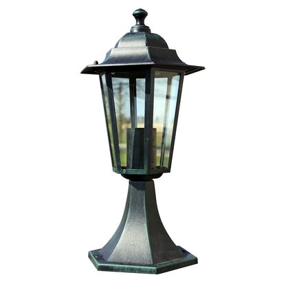 vidaXL Garden Light | Dark Green, Black | Aluminium, Glass