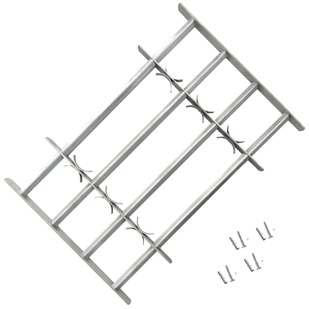vidaXL Adjustable Security Grilles for Windows 2 pcs 1000-1500 mm