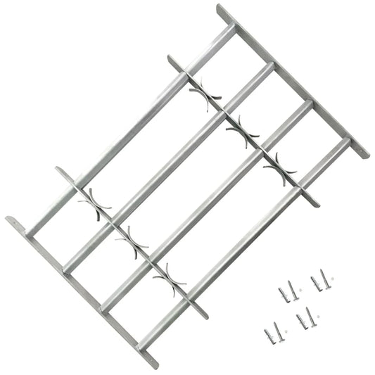 vidaXL Adjustable Security Grilles for Windows 2 pcs 1000-1500 mm