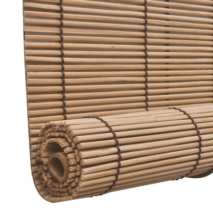 vidaXL Bamboo Roller Blinds 2 pcs 80 x 160 cm Brown