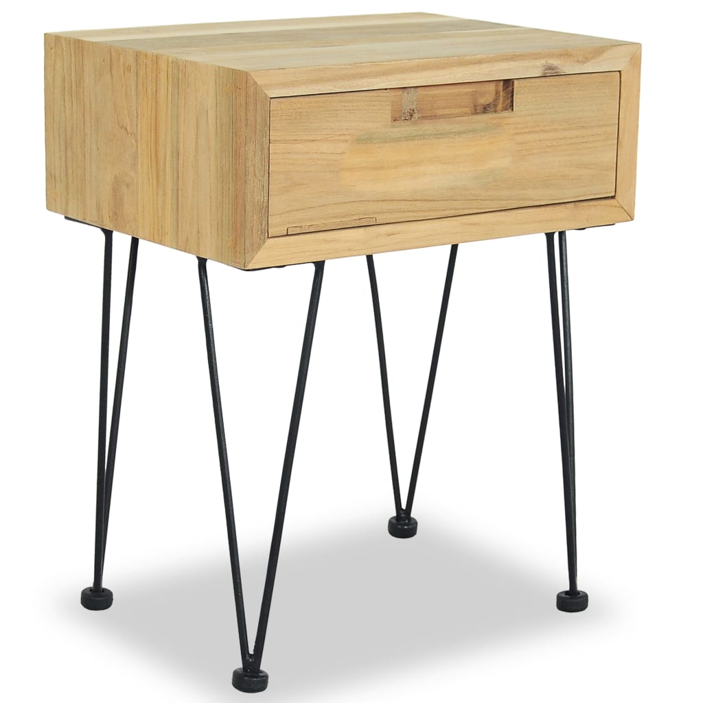 vidaXL Bedside Cabinets 2 pcs 40x30x50 cm Solid Teak