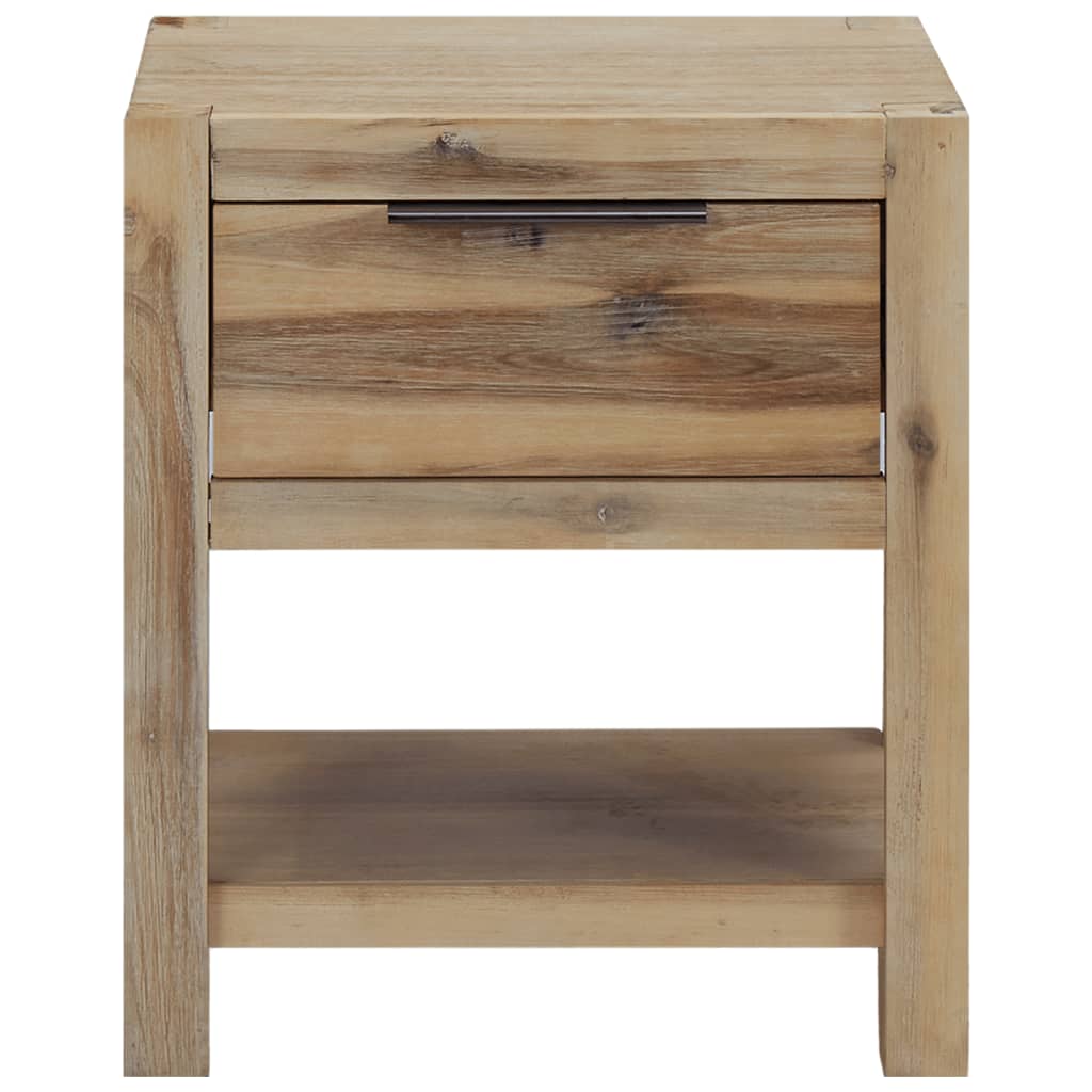 vidaXL Nightstands with Drawers 2 pcs 40x30x48 cm Solid Acacia Wood