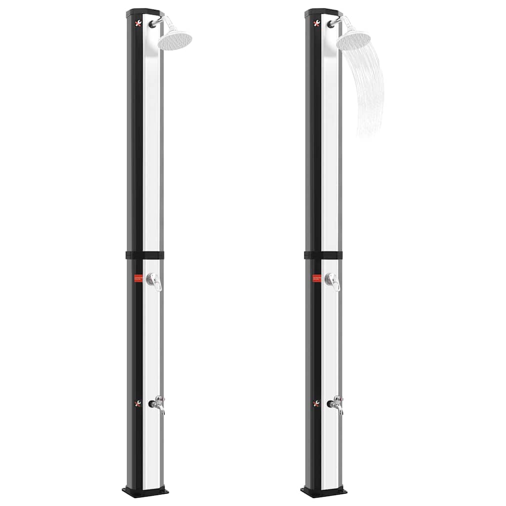 vidaXL Outdoor Solar Shower with Shower Head and Faucet 35 L