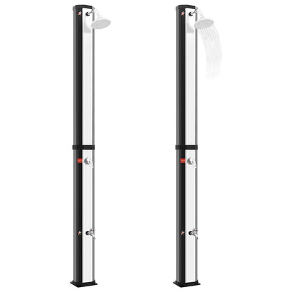 vidaXL Outdoor Solar Shower with Shower Head and Faucet 35 L