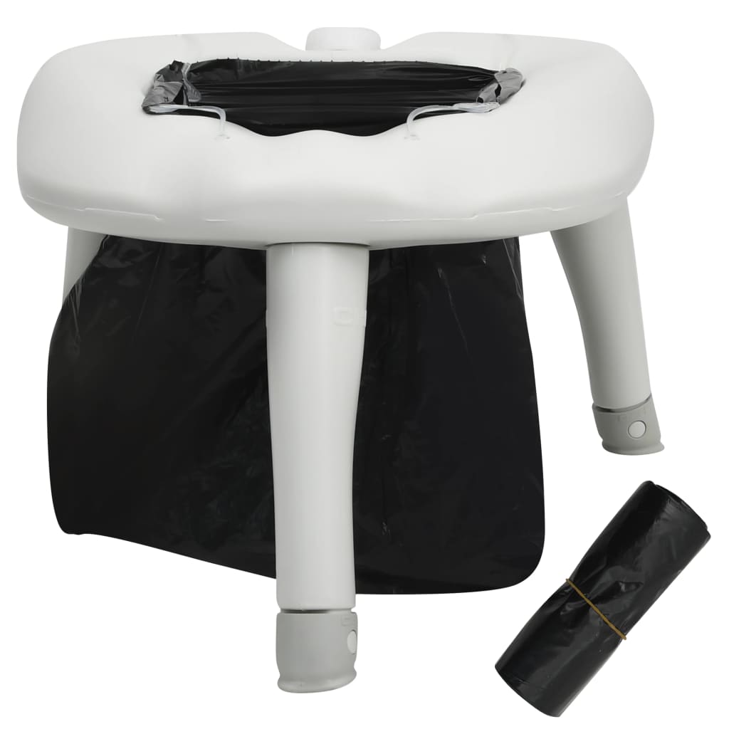 93019 vidaXL Camping Toilet with Bags 200 kg