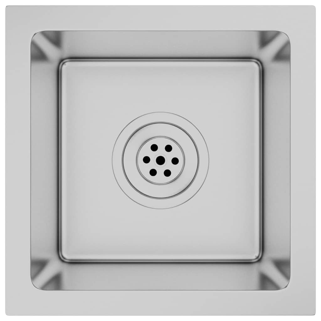 vidaXL Handmade Kitchen Sink Stainless Steel