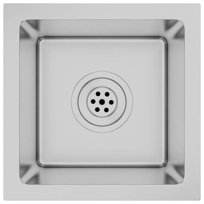 vidaXL Handmade Kitchen Sink Stainless Steel