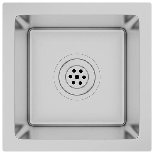 vidaXL Handmade Kitchen Sink Stainless Steel
