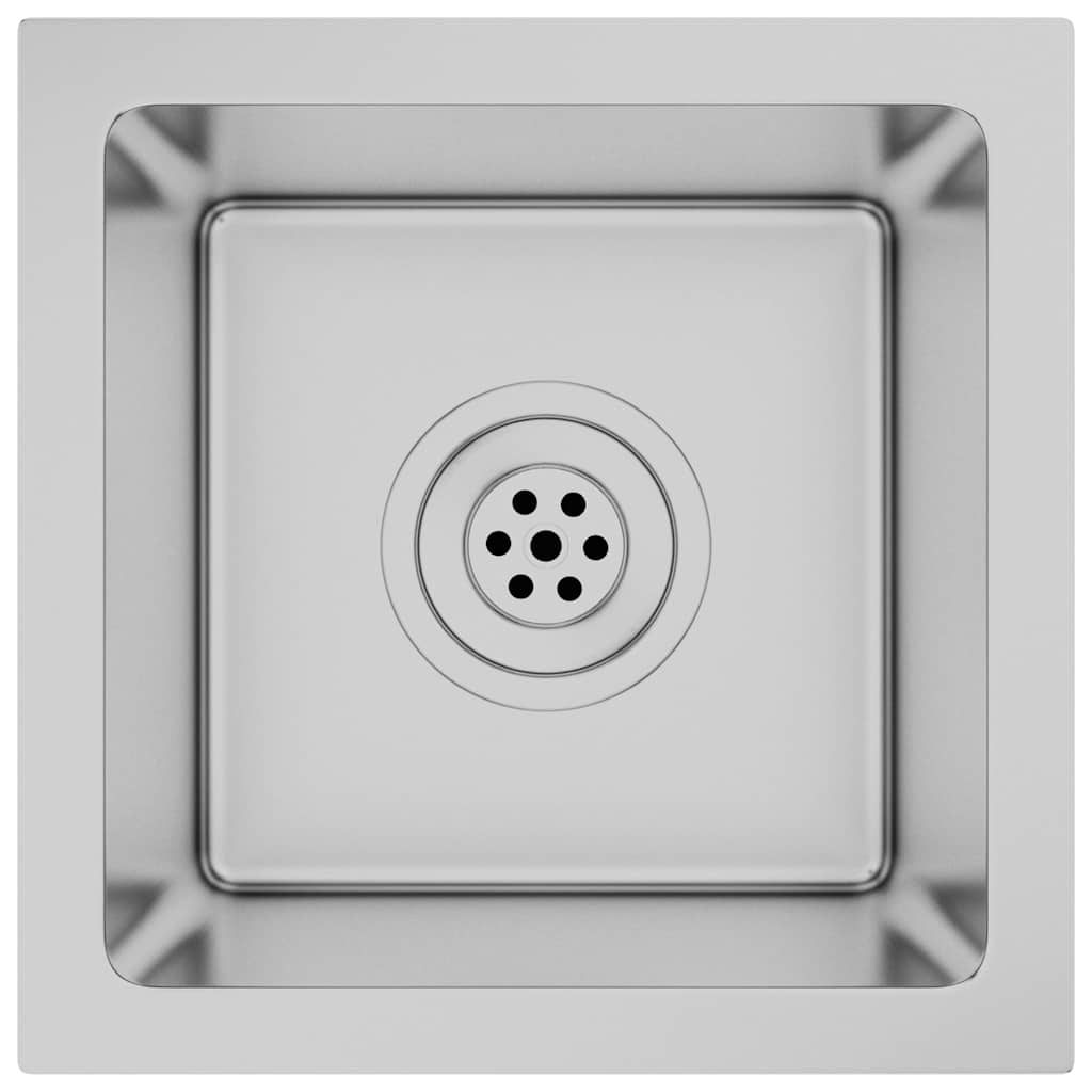 vidaXL Handmade Kitchen Sink Stainless Steel