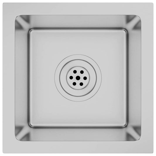 vidaXL Handmade Kitchen Sink Stainless Steel