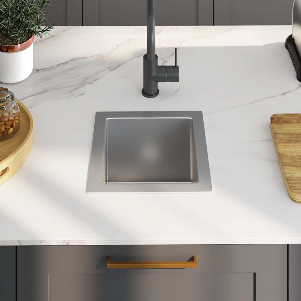 vidaXL Handmade Kitchen Sink Stainless Steel