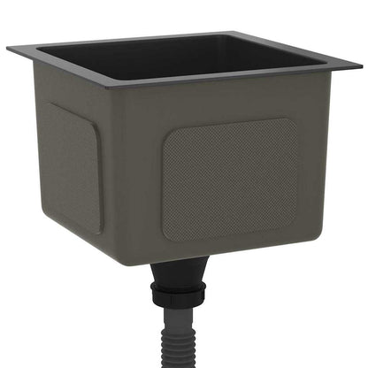 vidaXL Handmade Kitchen Sink Black Stainless Steel