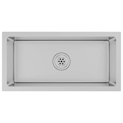 vidaXL Handmade Kitchen Sink Stainless Steel