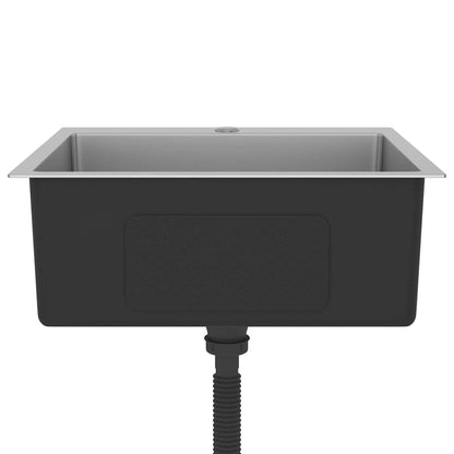 vidaXL Handmade Kitchen Sink Stainless Steel