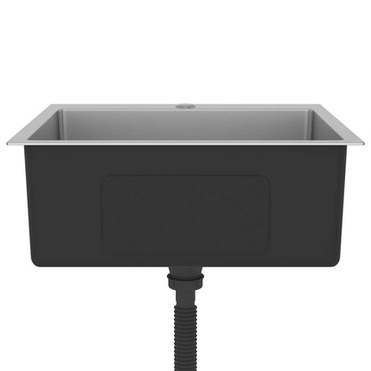 vidaXL Handmade Kitchen Sink Stainless Steel