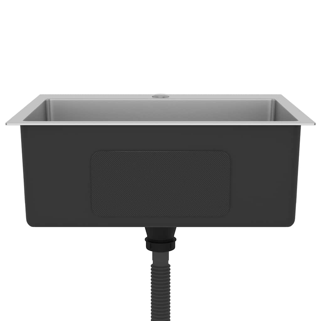 vidaXL Handmade Kitchen Sink Stainless Steel