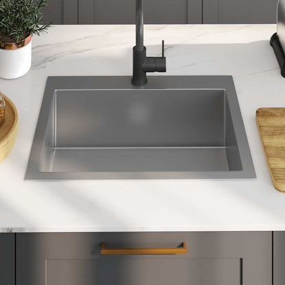 vidaXL Handmade Kitchen Sink Stainless Steel