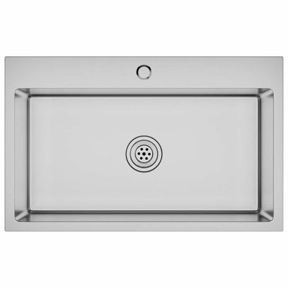 vidaXL Handmade Kitchen Sink Stainless Steel