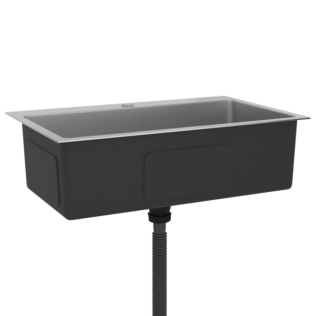 vidaXL Handmade Kitchen Sink Stainless Steel