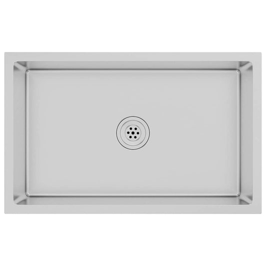 vidaXL Handmade Kitchen Sink Stainless Steel