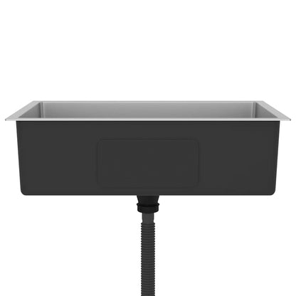 vidaXL Handmade Kitchen Sink Stainless Steel