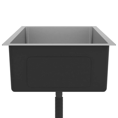 vidaXL Handmade Kitchen Sink Stainless Steel
