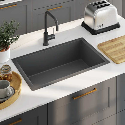 vidaXL Handmade Kitchen Sink Black Stainless Steel