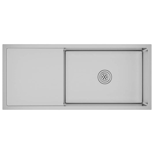 vidaXL Handmade Kitchen Sink Stainless Steel