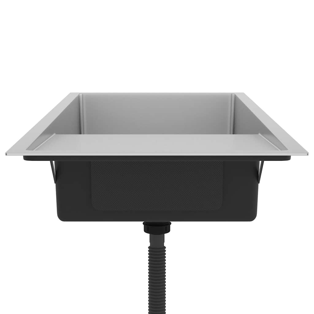 vidaXL Handmade Kitchen Sink Stainless Steel