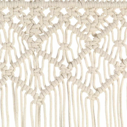 323975 vidaXL Macrame Curtain 140x240 cm Cotton