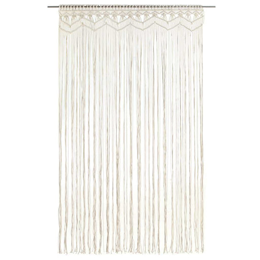 vidaXL Macrame Curtain 140x240 cm Cotton