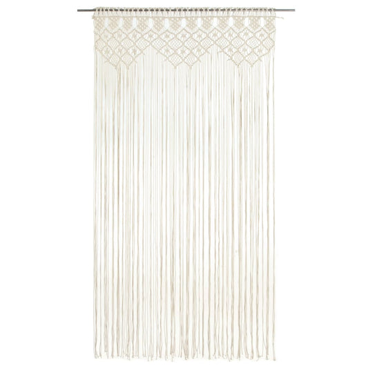 vidaXL Macrame Curtain 140x240 cm Cotton