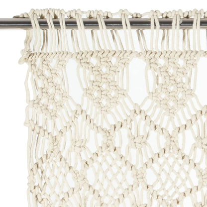 vidaXL Macrame Curtain 140x240 cm Cotton
