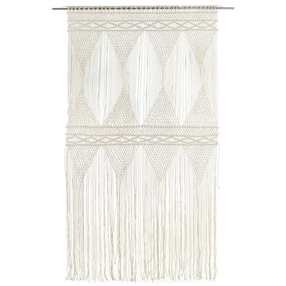 323978 vidaXL Macrame Curtain 140x240 cm Cotton
