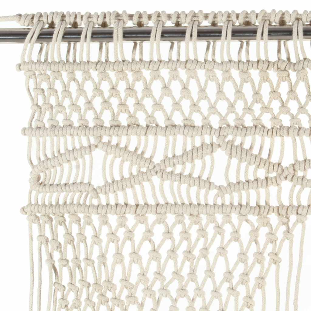 323978 vidaXL Macrame Curtain 140x240 cm Cotton