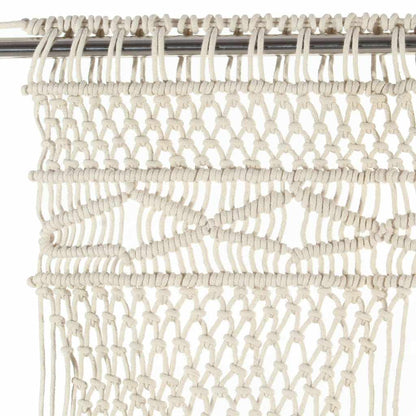 323978 vidaXL Macrame Curtain 140x240 cm Cotton
