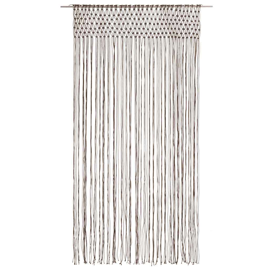 vidaXL Macrame Curtain Taupe 140x240 cm Cotton