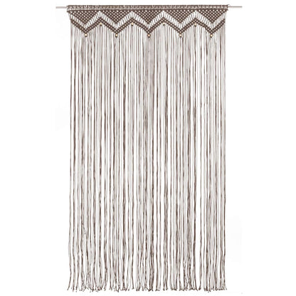 vidaXL Macrame Curtain Taupe 140x240 cm Cotton