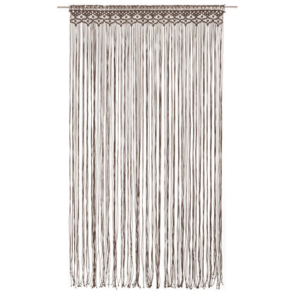 vidaXL Macrame Curtain Taupe 140x240 cm Cotton